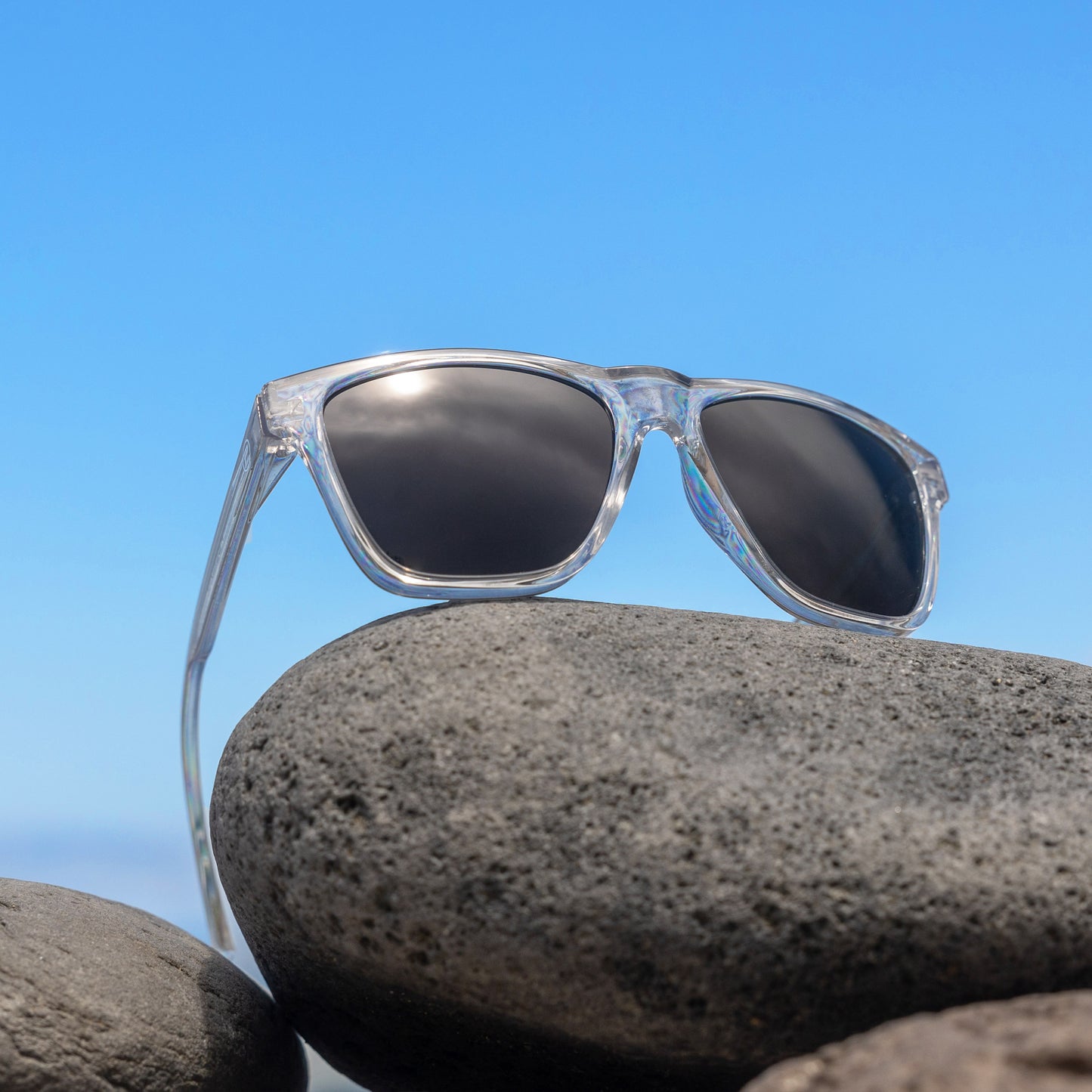Liquid Black - Transparent Frame Sunglasses | SUNHAUK