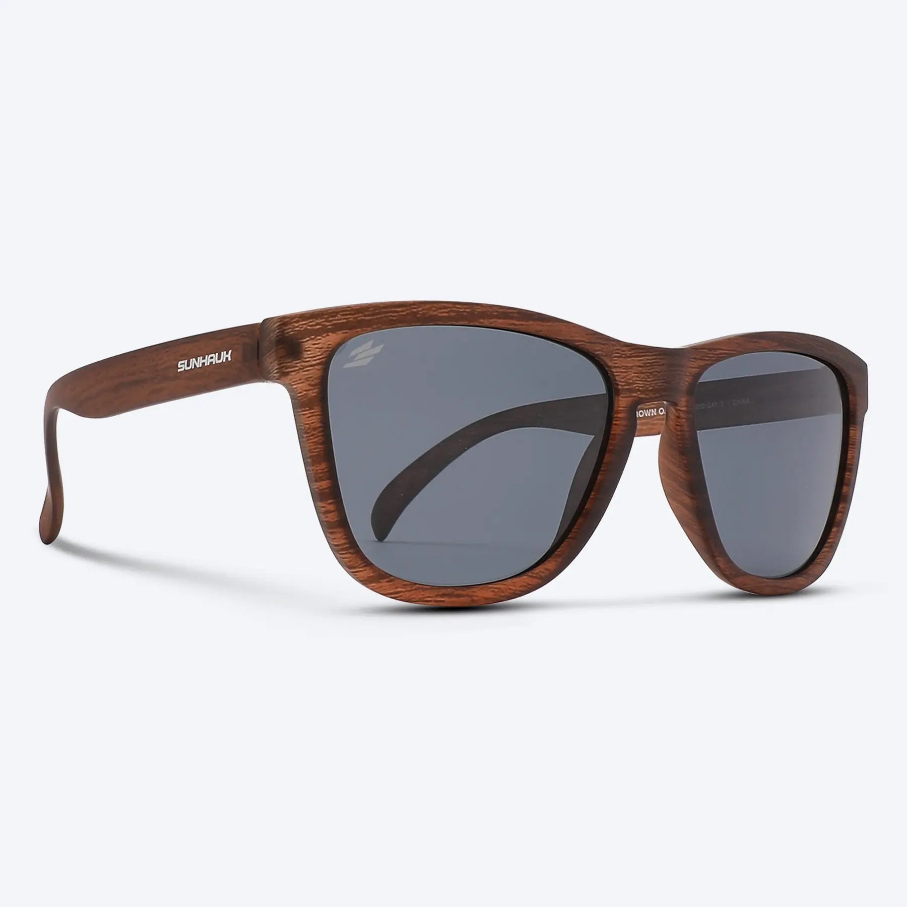 Brown Oak - Anti Glare UV Protection Sunglasses | SUNHAUK  display picture 2