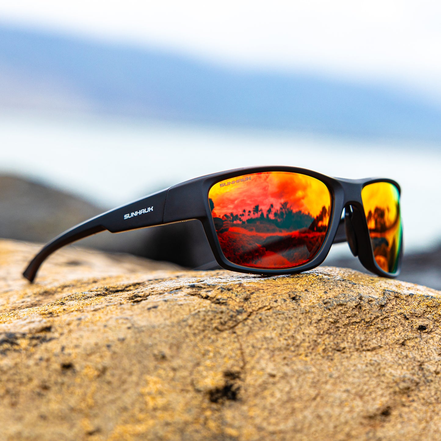 Crimson Sunset - Best Polarized Fishing Sunglasses | SUNHAUK