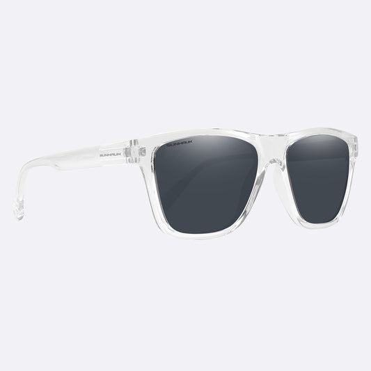 Liquid Black - Transparent Frame Sunglasses | SUNHAUK