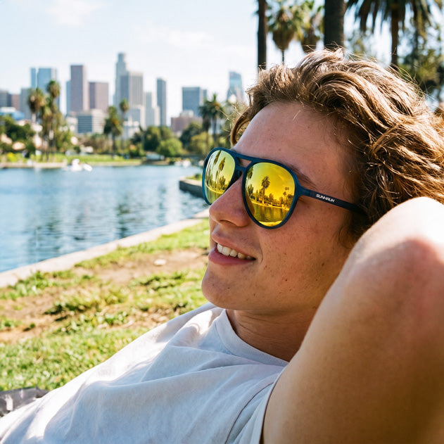 Coastal Horizon - Yellow Lens Sunglasses | SUNHAUK – Sunhauk Eyewear