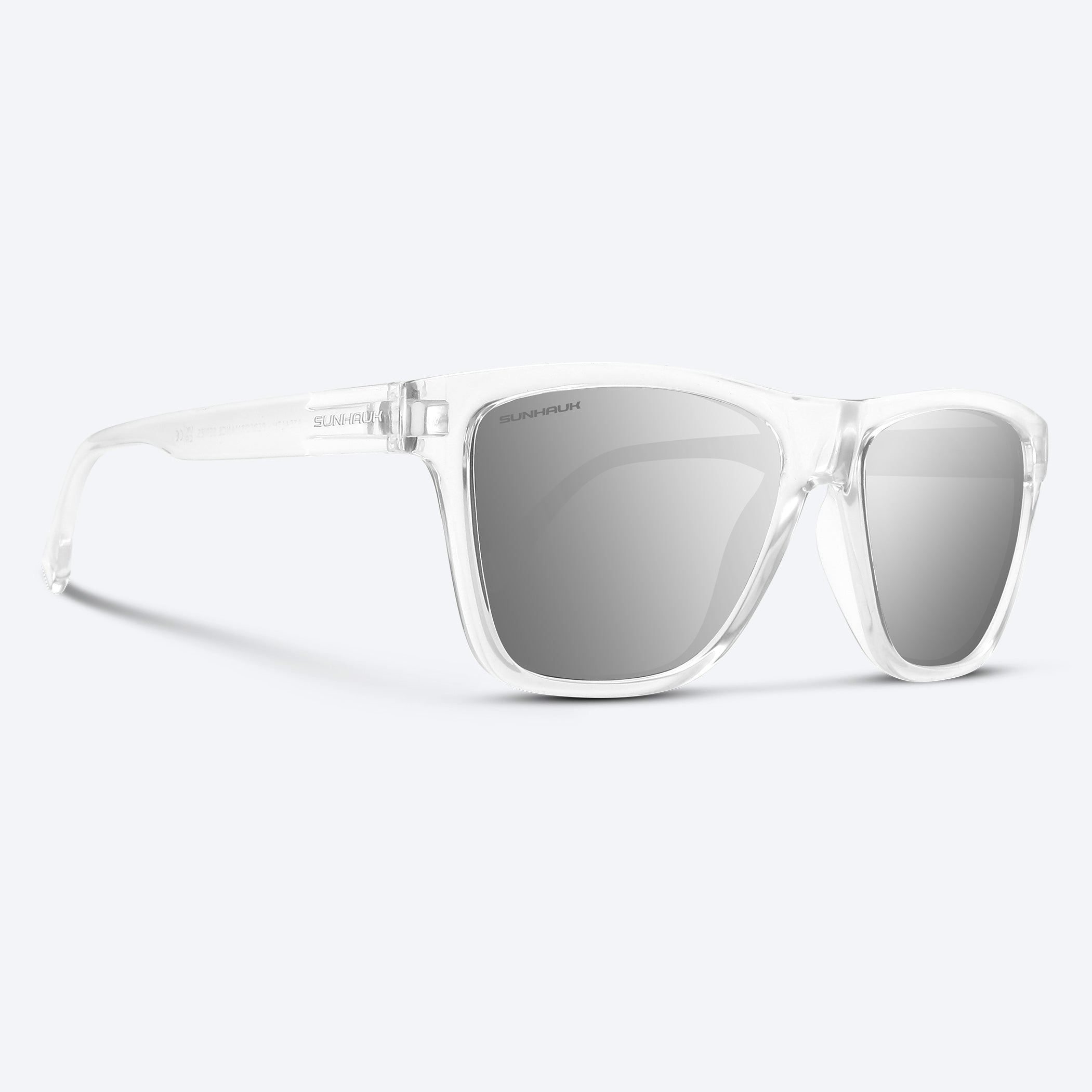 Native Unisex Sunglasses - Smokey Quartz Frame With Silver Reflex Polarized Lenses (54mm)