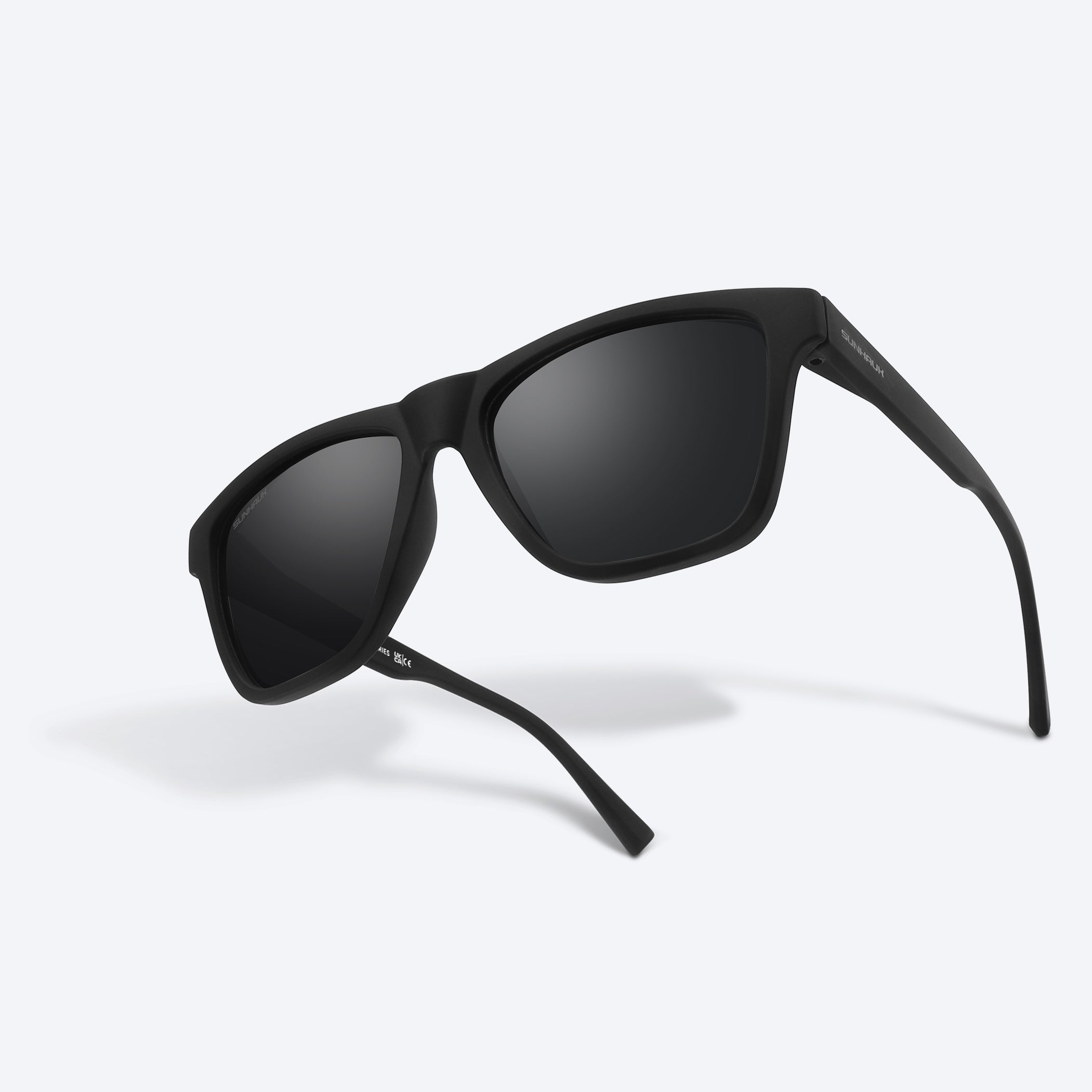 Super Black Black Polarized Sunglasses SUNHAUK Sunhauk Eyewear