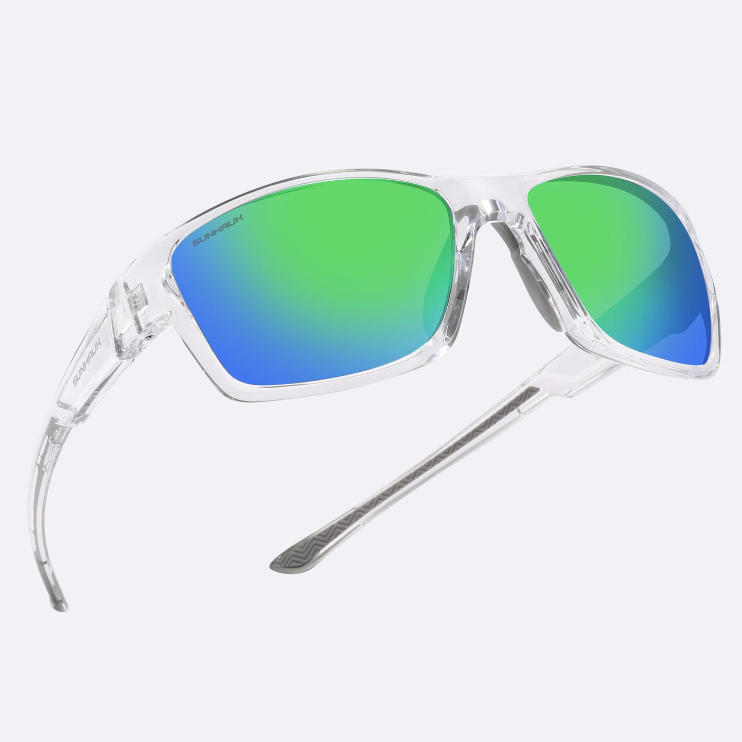 Crystal Oasis - Clear Frame Polarized Sunglasses | SUNHAUK