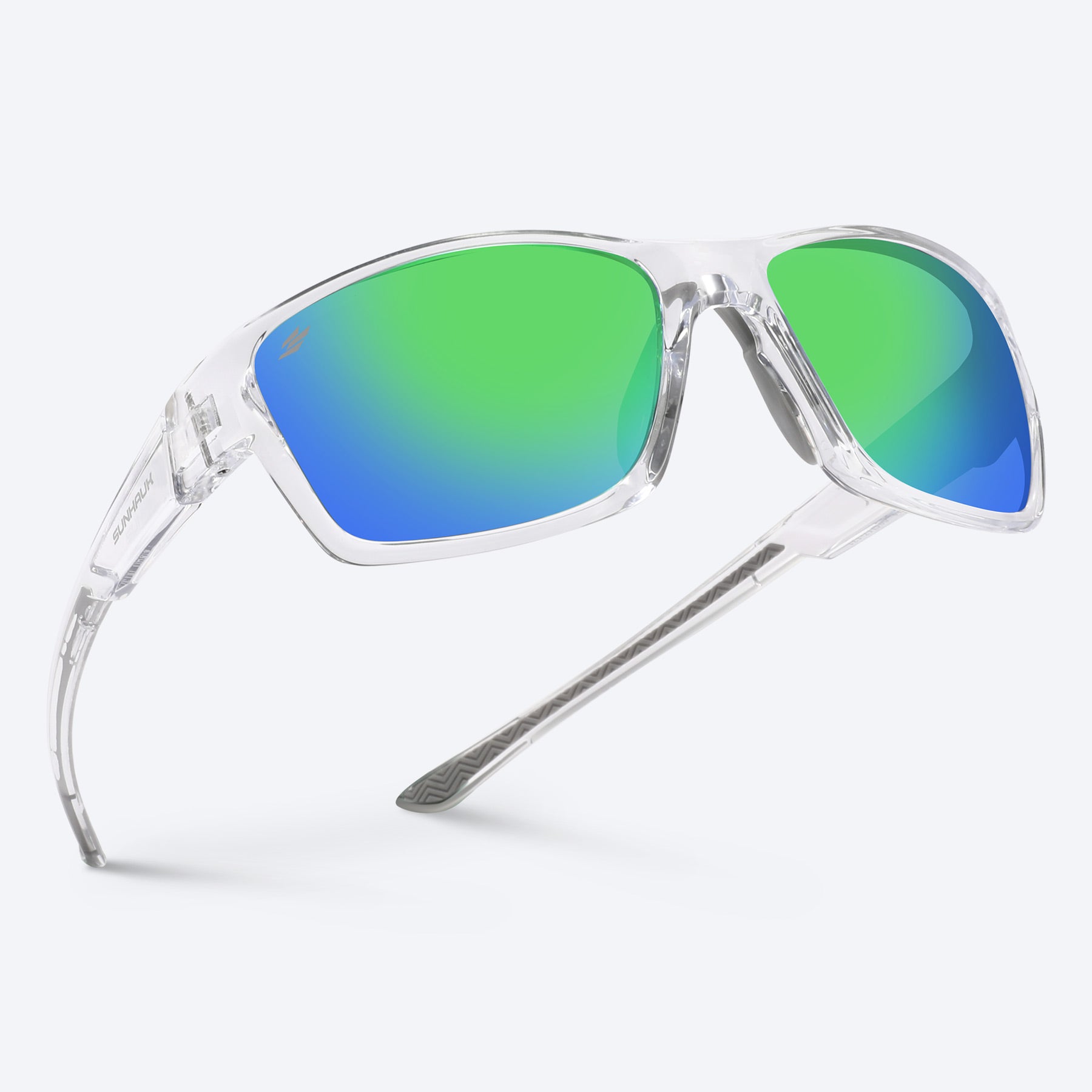 Crystal Oasis - Clear Frame Polarized Sunglasses | SUNHAUK