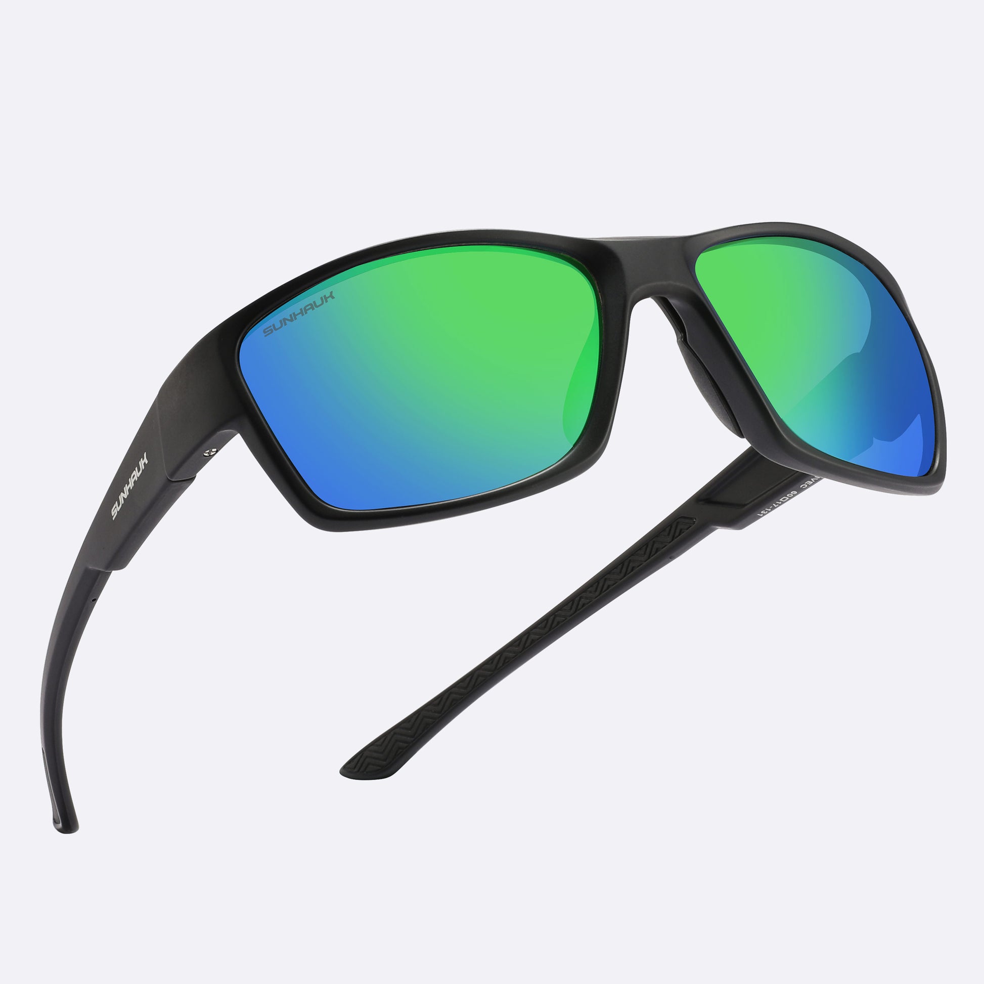 Ivy Eclipse - Green Lens Sunglasses | SUNHAUK